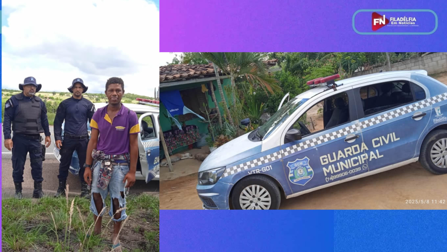 AÇÃO DA GUARDA MUNICIPAL DE FILADÉLFIA AJUDA HOMEM DESORIENTADO NA BR 407