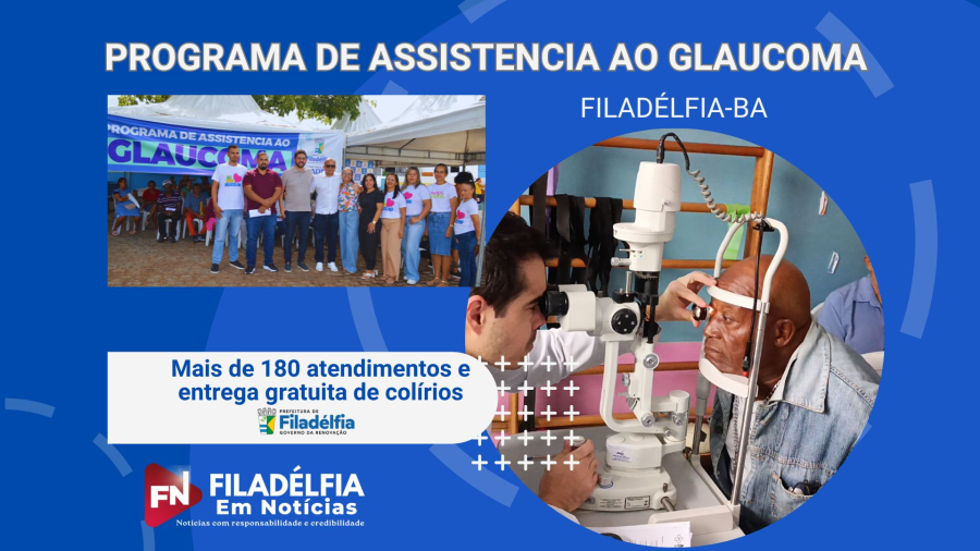 Filadélfia inicia Programa de Assistência ao Glaucoma com mais de 180 atendimentos e entrega gratuita de colírios