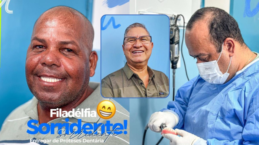Prefeitura de Filadélfia devolve autoestima e qualidade de vida com a entrega de novas próteses dentárias