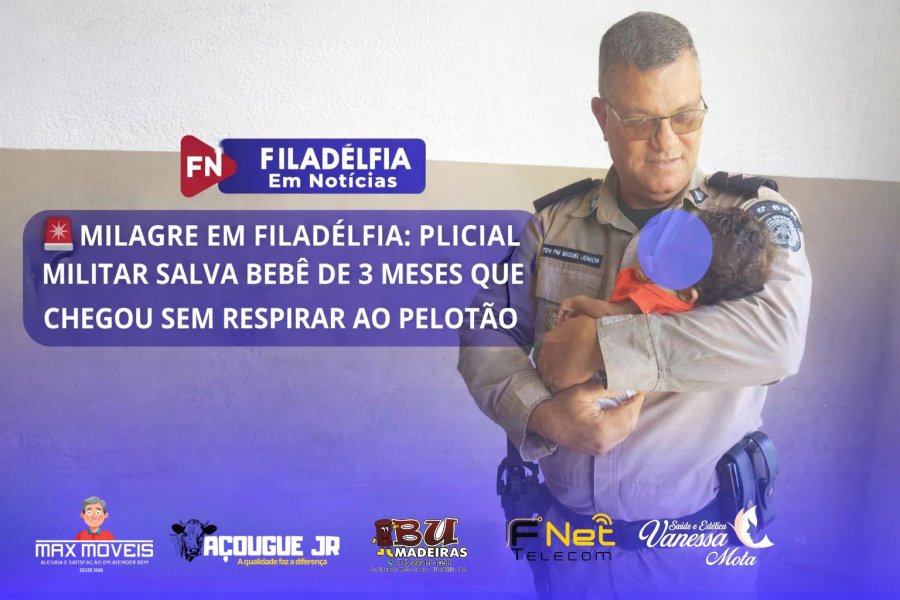 🚨 MILAGRE EM FILADÉLFIA: POLICIAL MILITAR SALVA BEBÊ DE 3 MESES QUE CHEGOU SEM RESPIRAR AO PELOTÃO