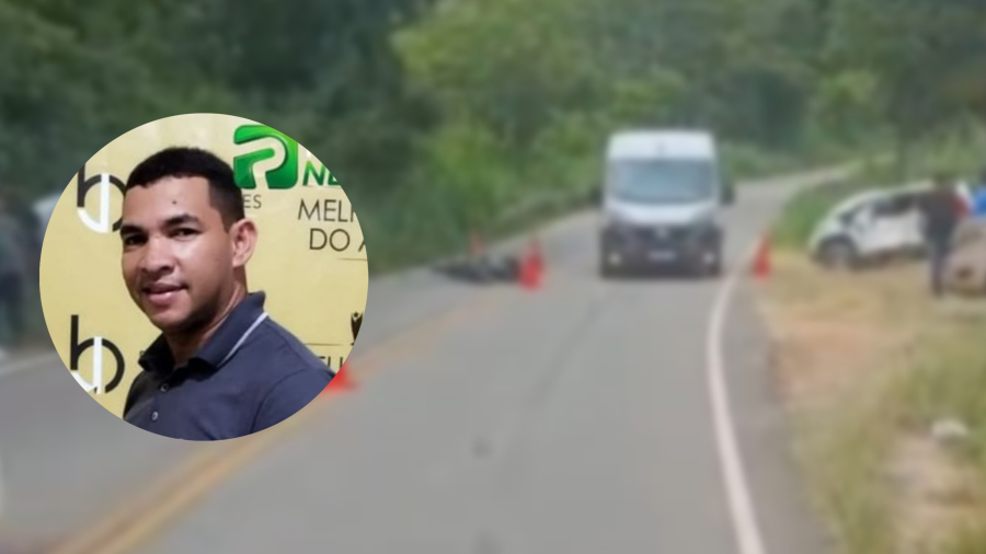  Um grave acidente envolvendo uma motocicleta e um carro de passeio resultou na morte de Dailton Cruz, de 43 anos, 