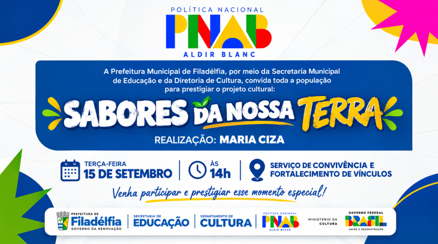 Projeto “Sabores da Nossa Terra” promove valorização da cultura e das raízes de Filadélfia